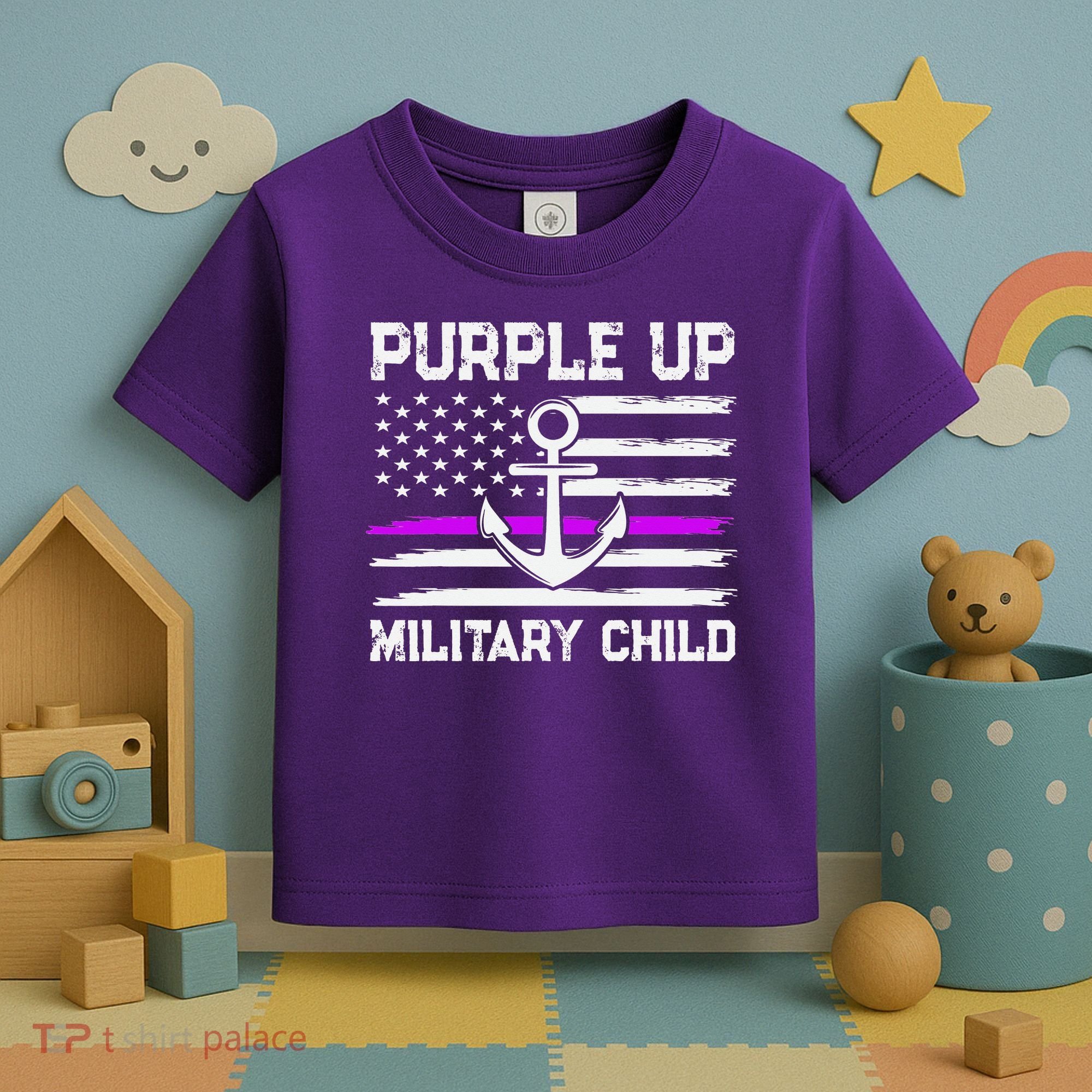Purple Up For Military Child Month Toddler T-Shirt