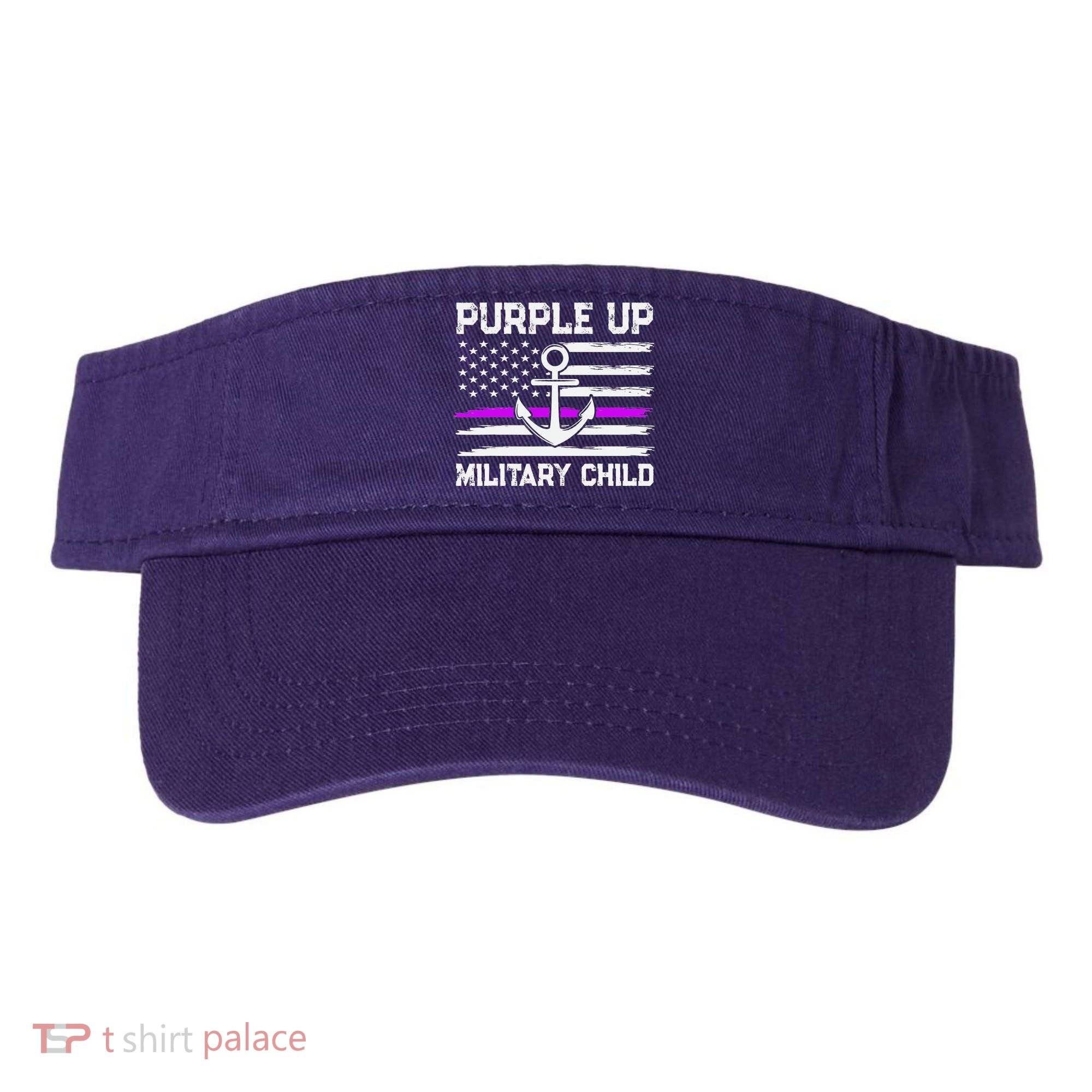 Purple Up For Military Child Month Visor