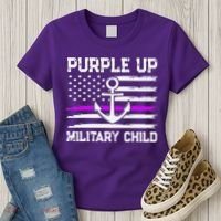 Purple Up For Military Child Month Women's T-Shirt thumb 3