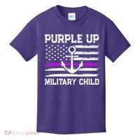 Purple Up For Military Child Month Kids T-Shirt thumb 0