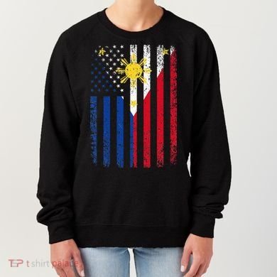 Philippines Usa Flag Women's Sweatshirt