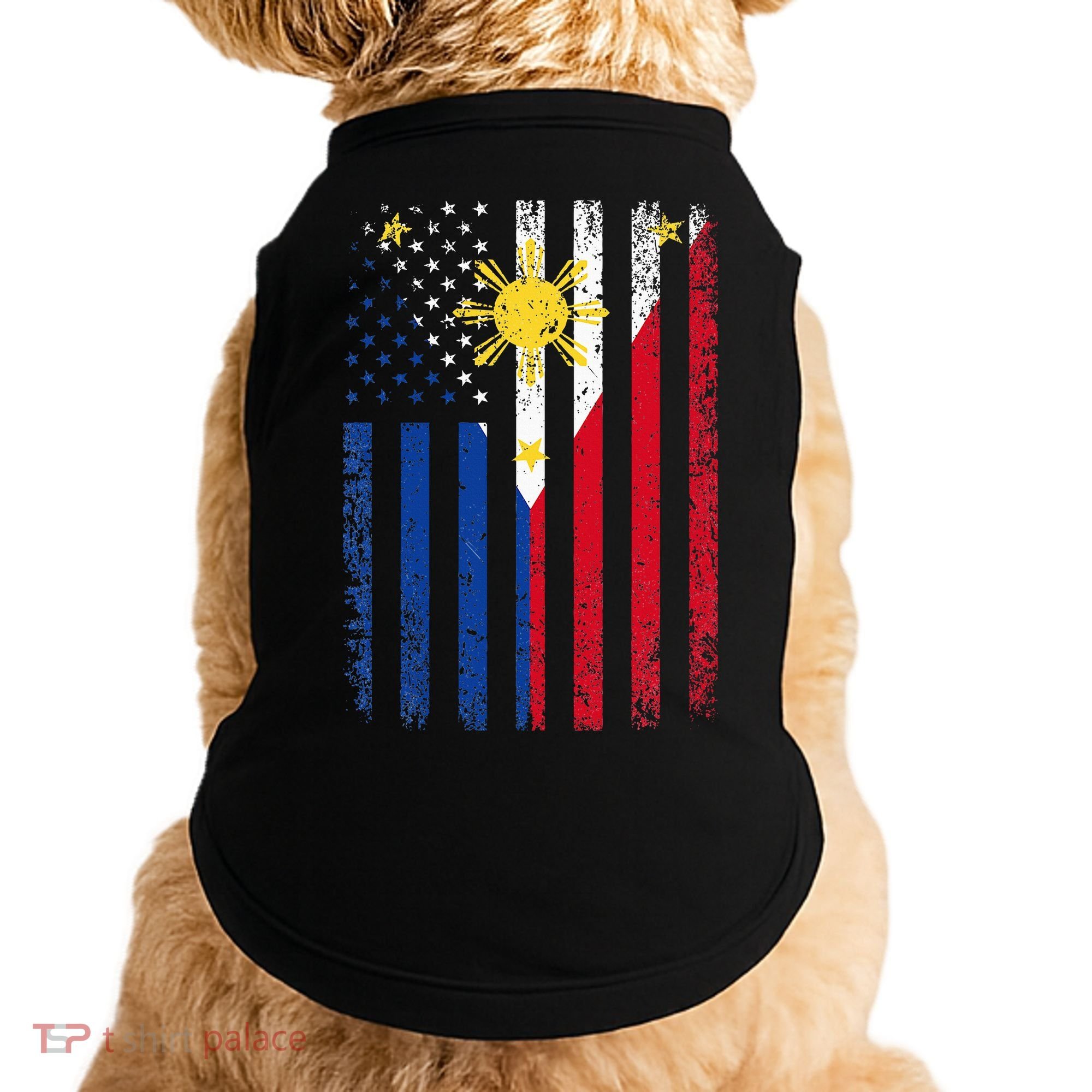 Philippines Usa Flag Doggie Tank