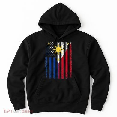 Philippines Usa Flag Hoodie