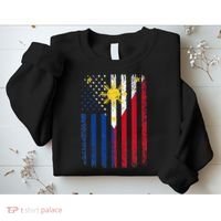 Philippines Usa Flag Sweatshirt thumb 2