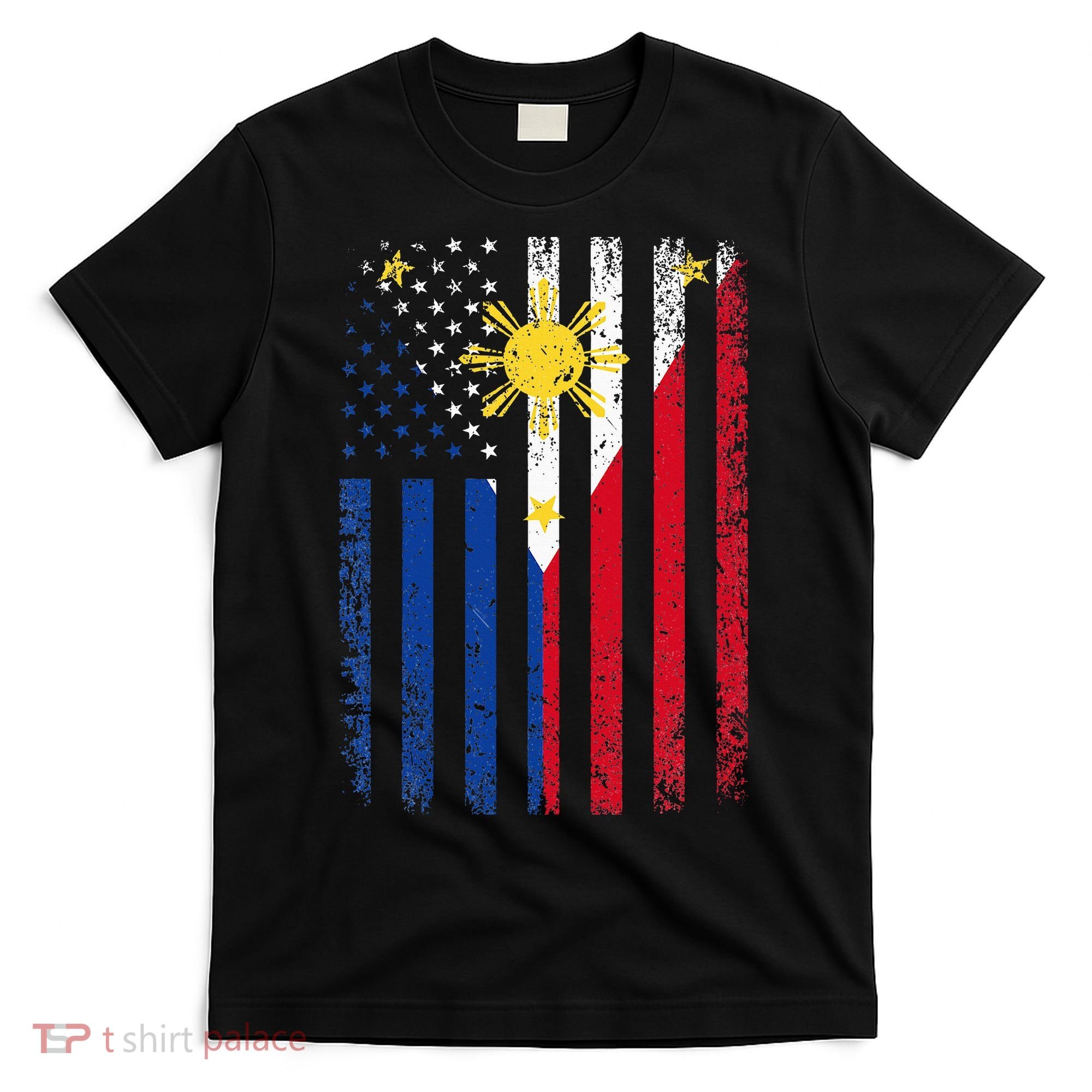 Philippines Usa Flag T-Shirt