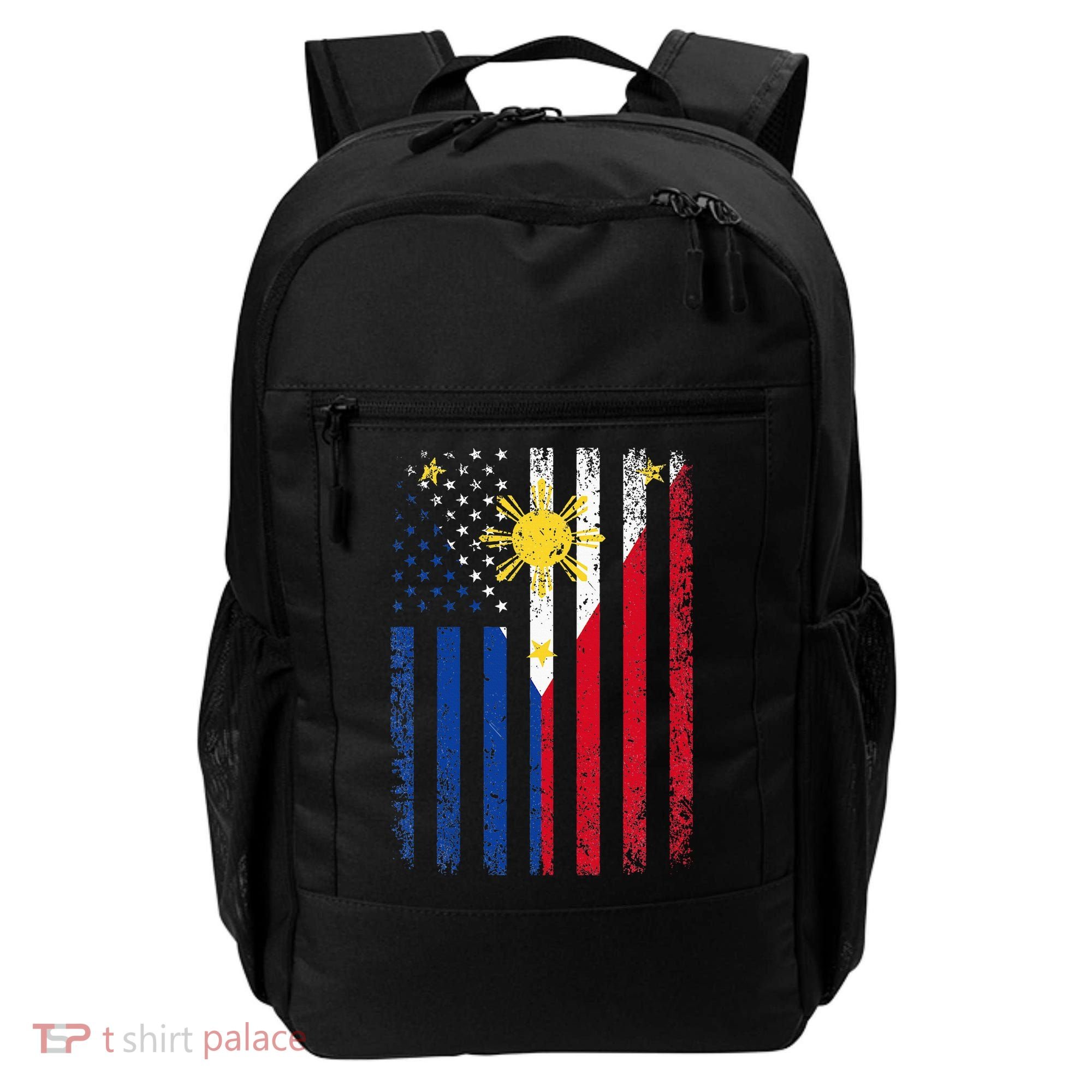 Philippines Usa Flag Backpack