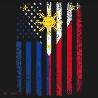 Philippines Usa Flag Backpack thumb 2