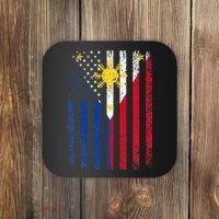 Philippines Usa Flag Coaster thumb 0