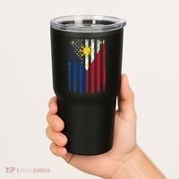 Philippines Usa Flag Tumbler thumb 2