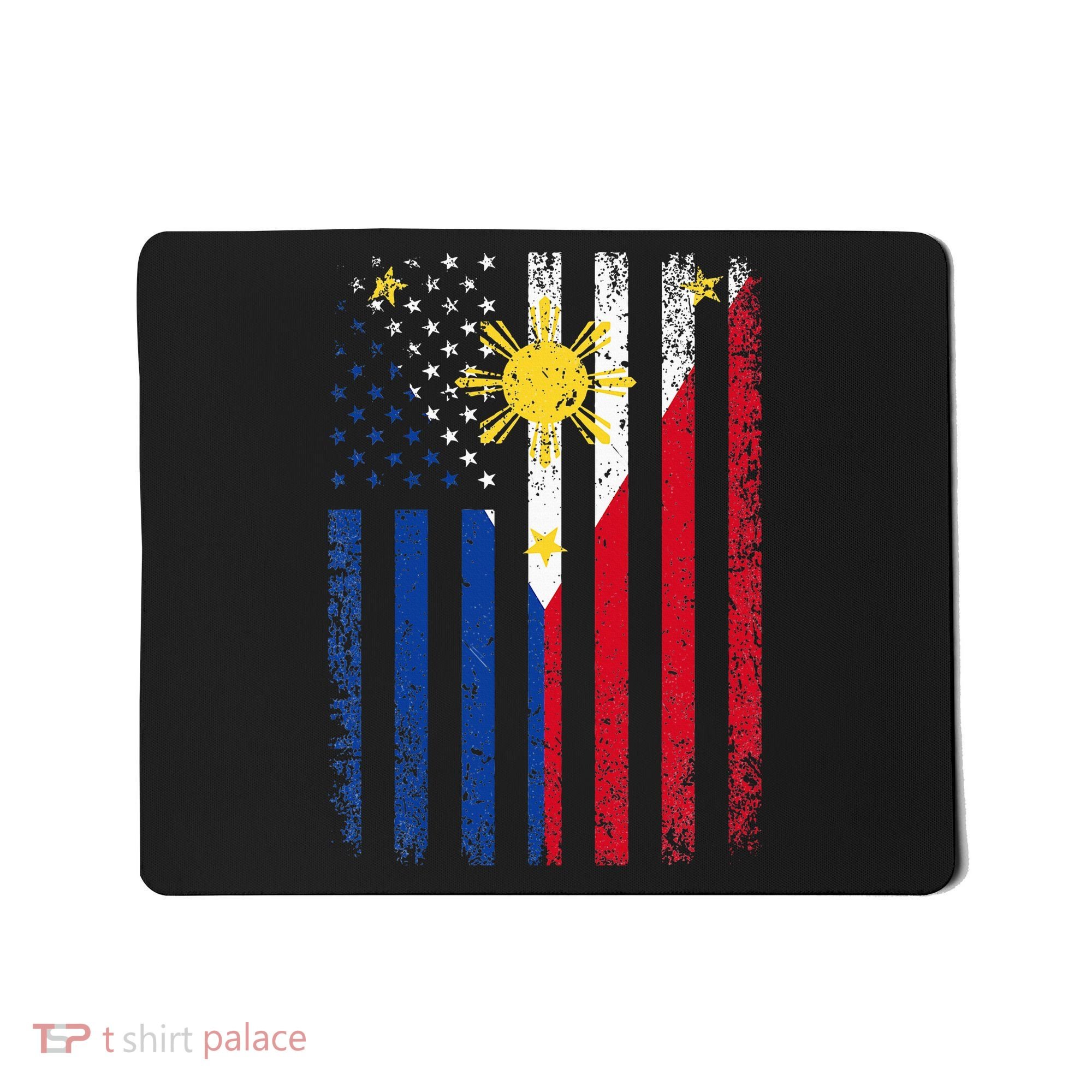 Philippines Usa Flag Mousepad