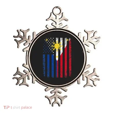 Philippines Usa Flag Ornament