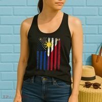 Philippines Usa Flag Women's Tank Top thumb 2