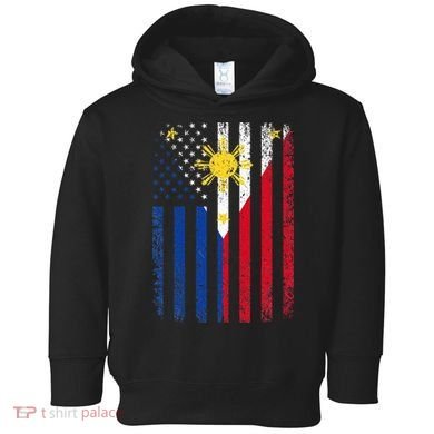 Philippines Usa Flag Toddler Hoodie