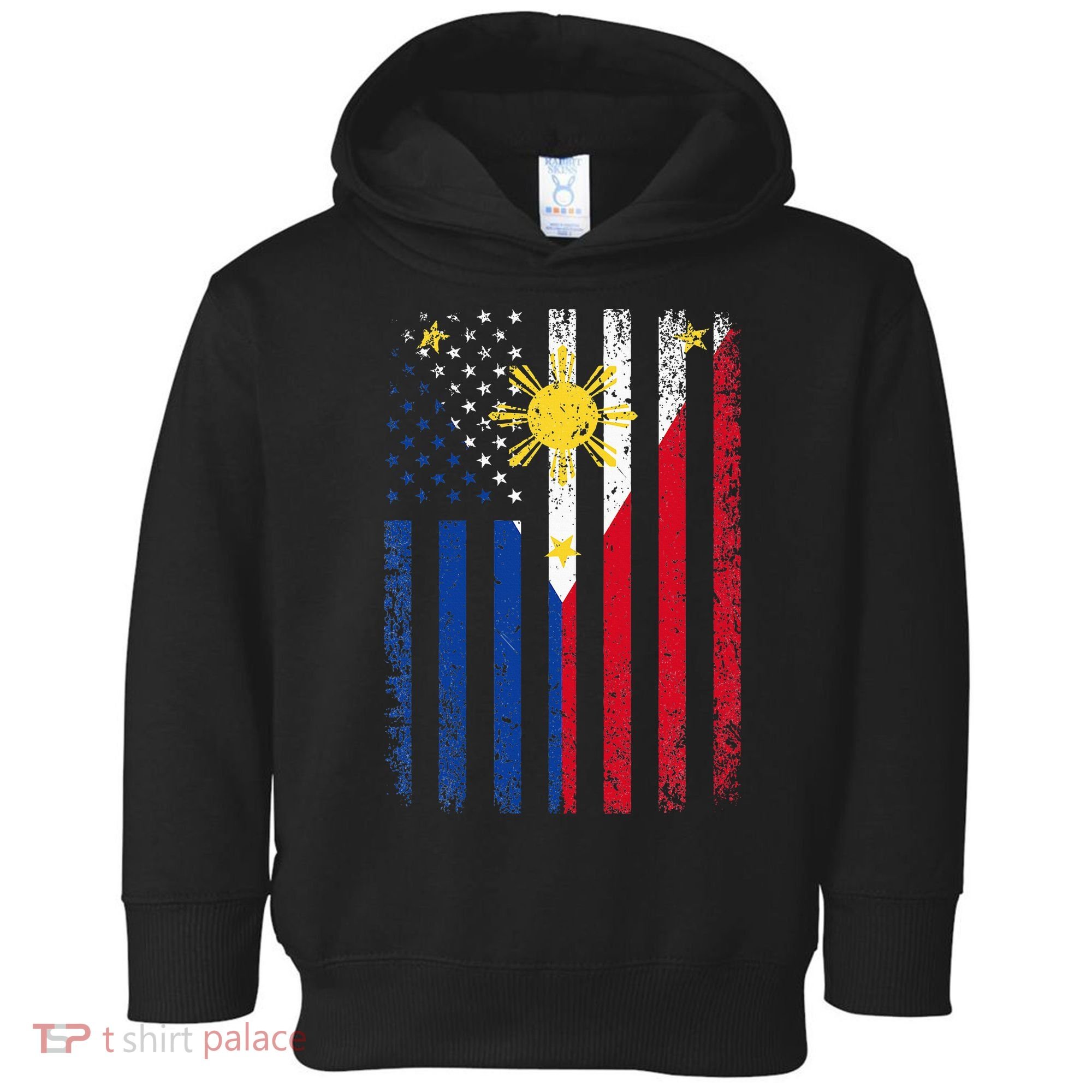 Philippines Usa Flag Toddler Hoodie