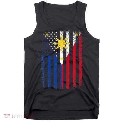 Philippines Usa Flag Tank Top