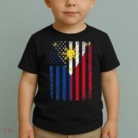 Philippines Usa Flag Toddler T-Shirt thumb 2