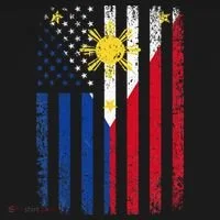 Philippines Usa Flag Toddler T-Shirt thumb 4