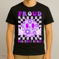 Purple Up For Military Proud Military Child Month  T-Shirt thumb 3
