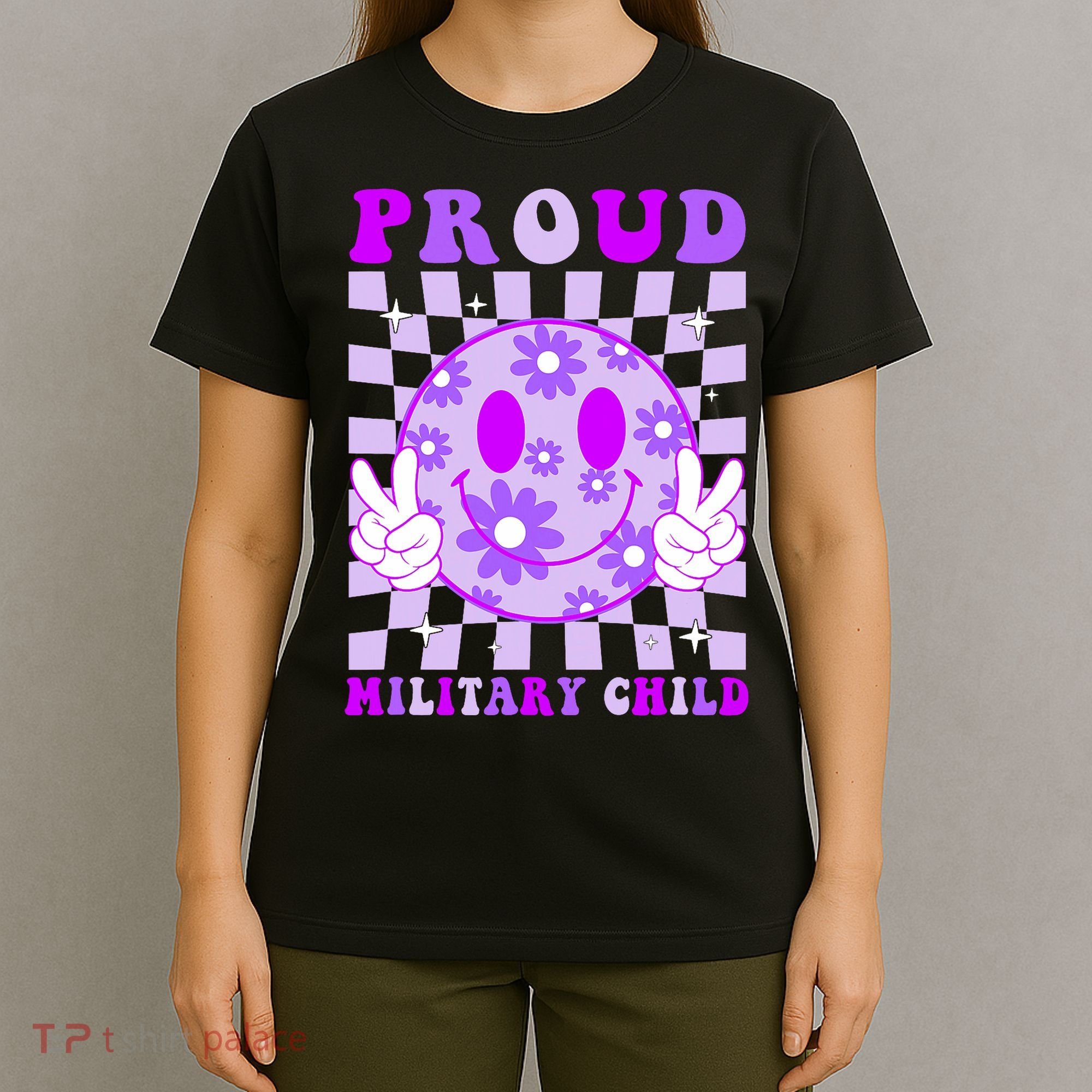 Purple Up For Military Proud Military Child Month  T-Shirt