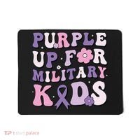 Purple Up For Military Groovy Military Child Month  Mousepad thumb 0