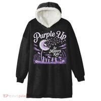 Purple Up For Military Kids Dandelion Hooded Wearable Blanket thumb 0