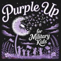 Purple Up For Military Kids Dandelion Women's Hoodie thumb 2