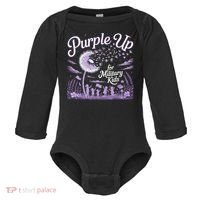 Purple Up For Military Kids Dandelion Baby Long Sleeve Bodysuit thumb 0