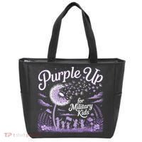 Purple Up For Military Kids Dandelion Tote Bag thumb 0