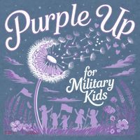 Purple Up For Military Kids Dandelion Garment-Dyed Sweatshirt thumb 2