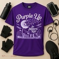 Purple Up For Military Kids Dandelion Cooling Performance Crew T-Shirt thumb 3