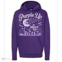 Purple Up For Military Kids Dandelion Hoodie thumb 0