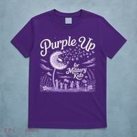 Purple Up For Military Kids Dandelion T-Shirt thumb 5