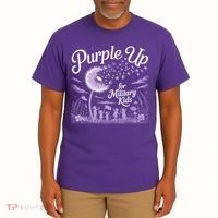 Purple Up For Military Kids Dandelion Tall T-Shirt thumb 2