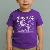 Purple Up For Military Kids Dandelion Toddler T-Shirt thumb 2