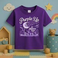 Purple Up For Military Kids Dandelion Toddler T-Shirt thumb 3