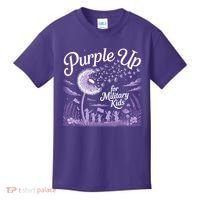 Purple Up For Military Kids Dandelion Kids T-Shirt thumb 0
