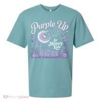 Purple Up For Military Kids Dandelion Sueded Cloud Jersey T-Shirt thumb 0