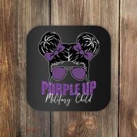 Purple Up For Military Child Awareness Coaster thumb 0