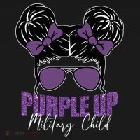 Purple Up For Military Child Awareness Coaster thumb 2