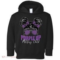 Purple Up For Military Child Awareness Toddler Hoodie thumb 0