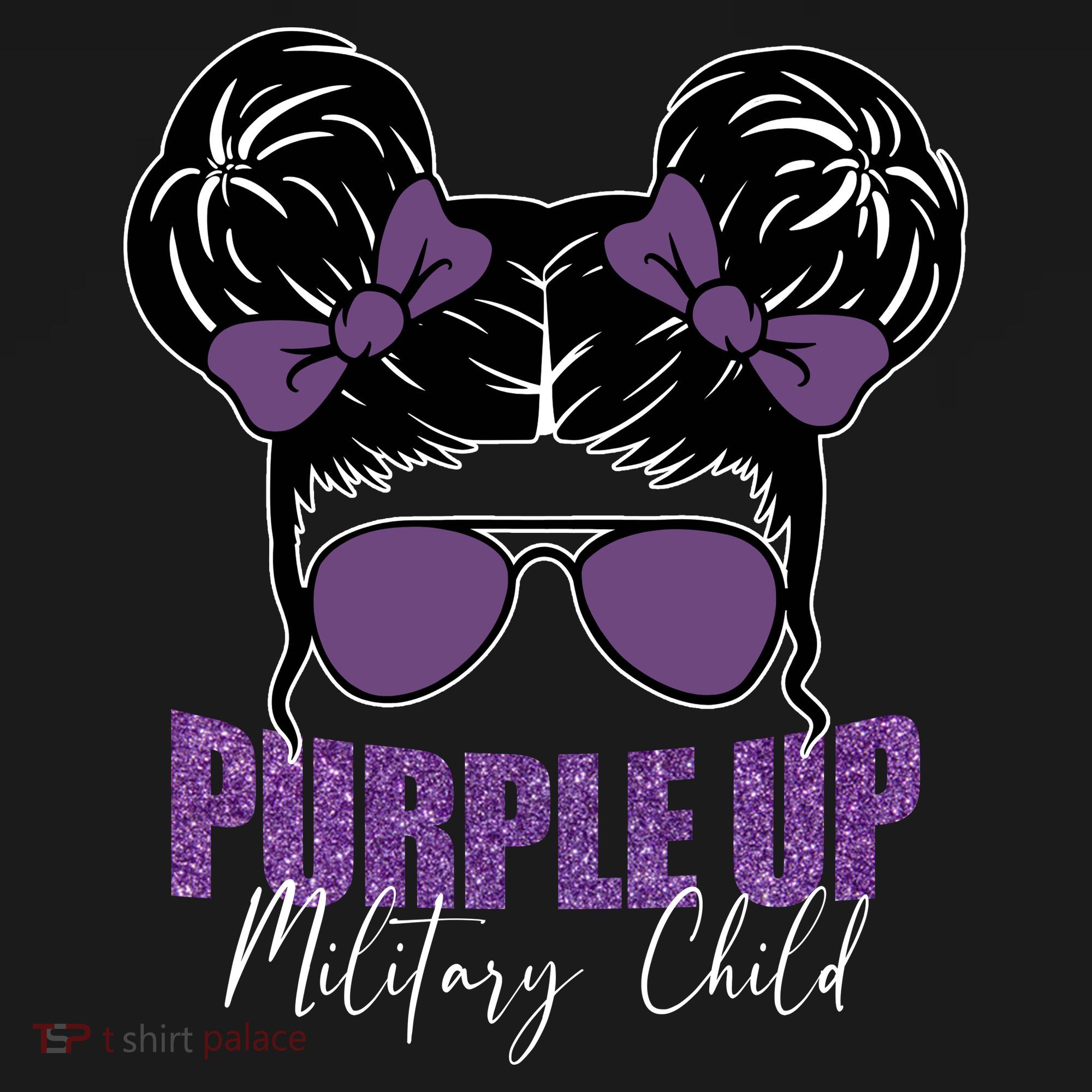 Purple Up For Military Child Awareness Toddler Hoodie