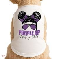 Purple Up For Military Child Awareness Doggie Tank thumb 0