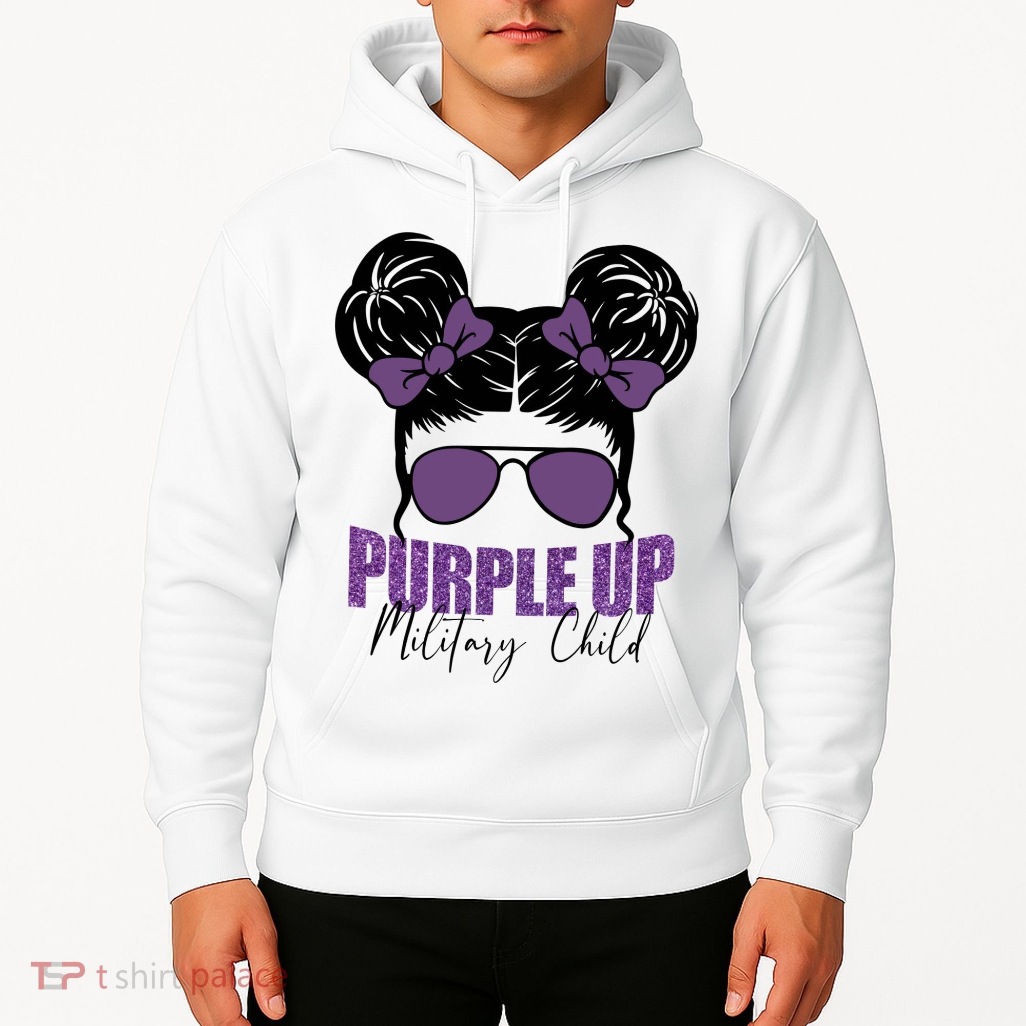 Purple Up For Military Child Awareness Hoodie