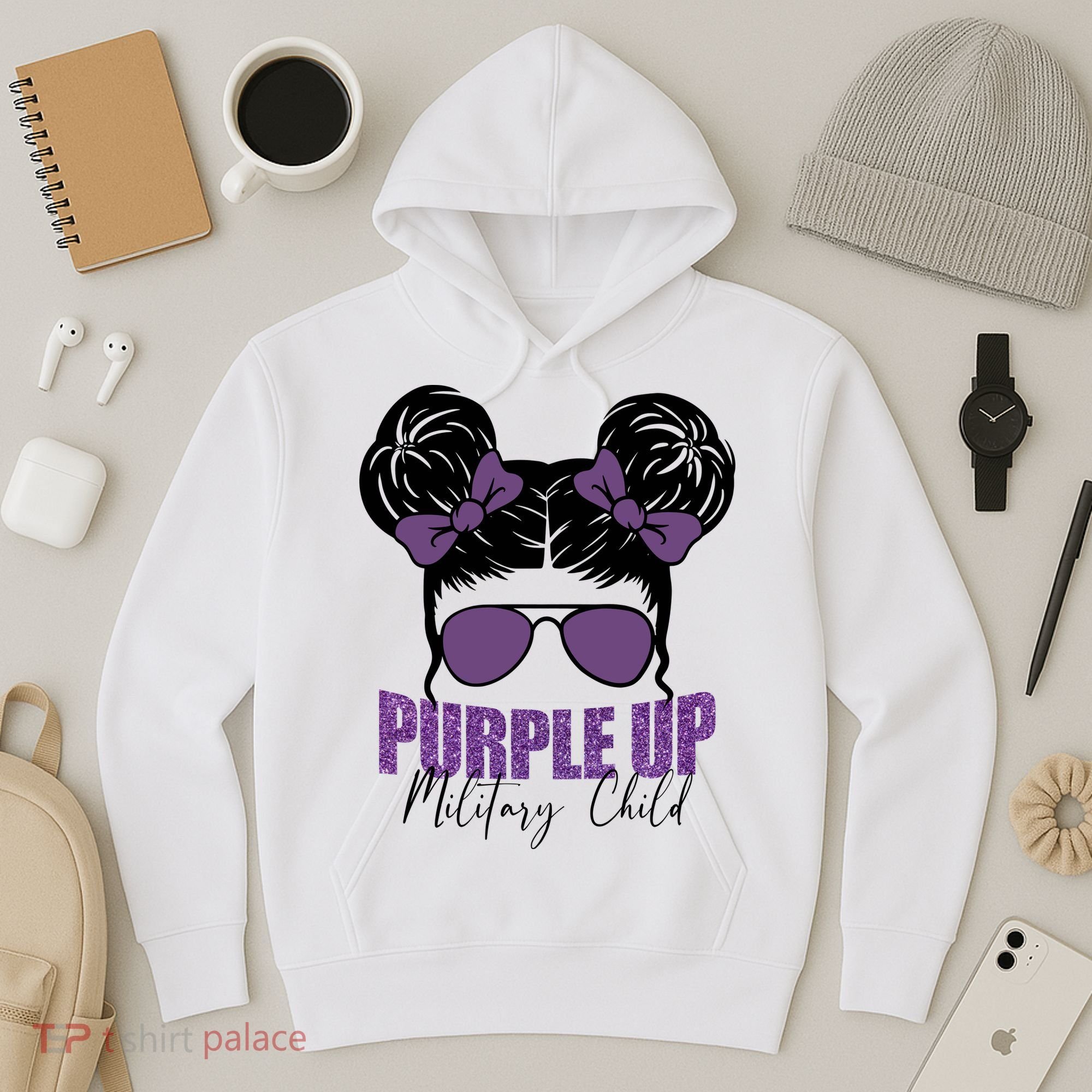 Purple Up For Military Child Awareness Hoodie