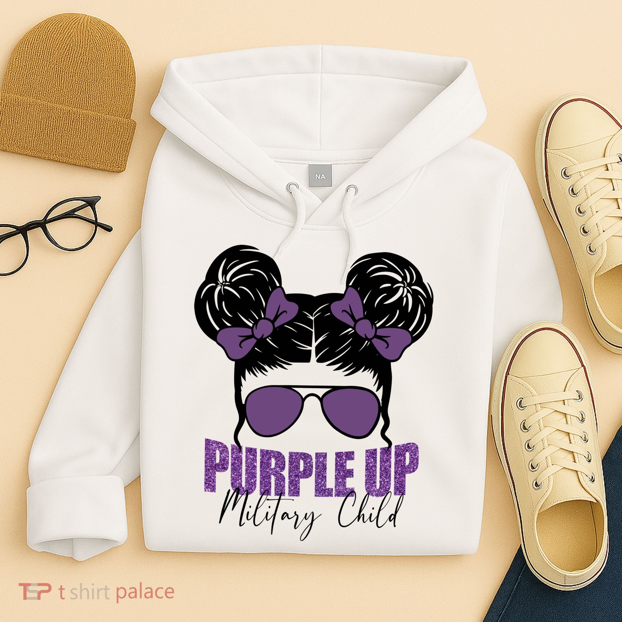 Purple Up For Military Child Awareness Hoodie