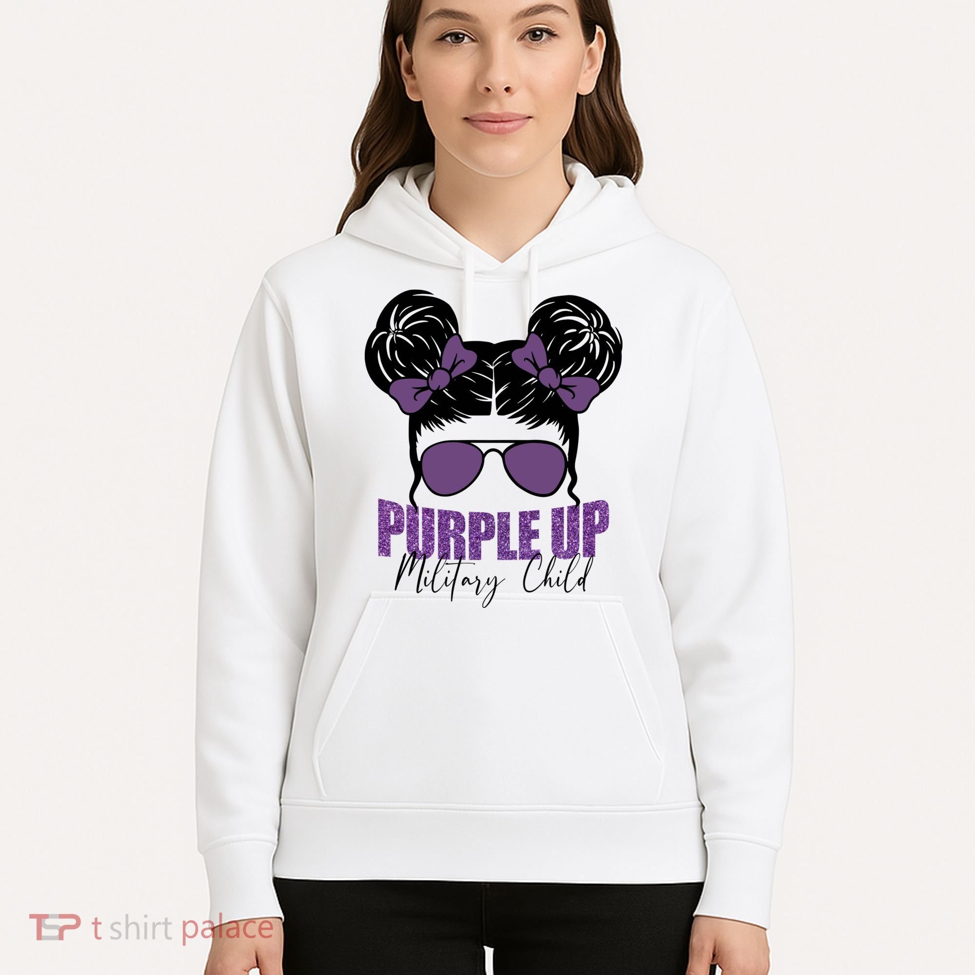 Purple Up For Military Child Awareness Hoodie