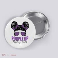 Purple Up For Military Child Awareness Button thumb 0