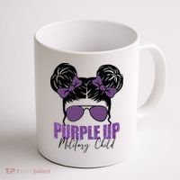 Purple Up For Military Child Awareness Coffee Mug thumb 1