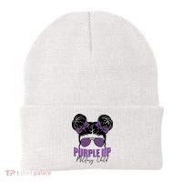 Purple Up For Military Child Awareness Beanie thumb 0