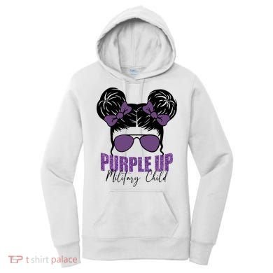 Purple Up For Military Child Awareness Women's Hoodie